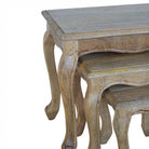 Solid Wood Stool Set Of 3 Tables - Price Crash Furniture