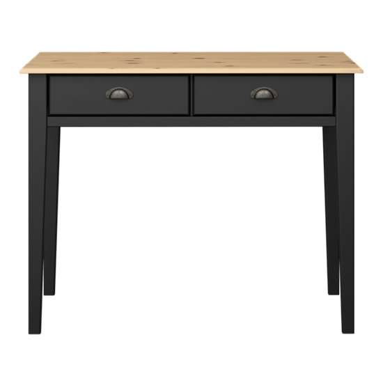 Steens Nola Console Table Laptop Desk in Black - Price Crash Furniture