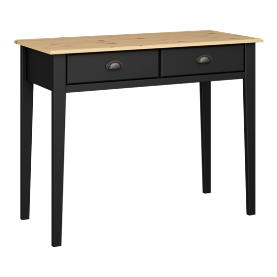 Steens Nola Console Table Laptop Desk in Black - Price Crash Furniture