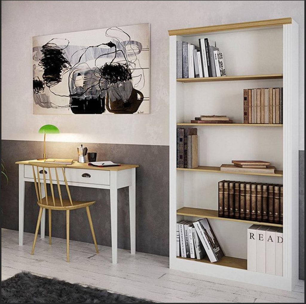 Steens Nola Tall Bookcase in White - Price Crash Furniture