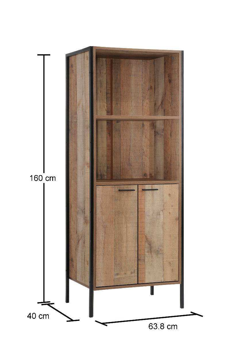 Stretton Storage Bookcase with 2 Doors by TAD - Price Crash Furniture