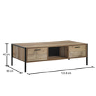 Stretton Coffee Table with 4 Drawers by TAD - Price Crash Furniture