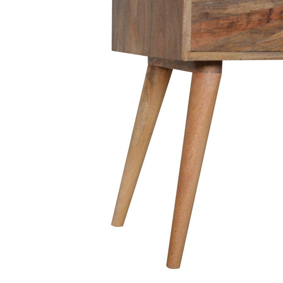 Sunrise Console Table in Oak-effect Mango Wood - Price Crash Furniture