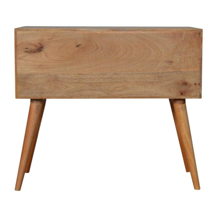 Sunrise Console Table in Oak-effect Mango Wood - Price Crash Furniture