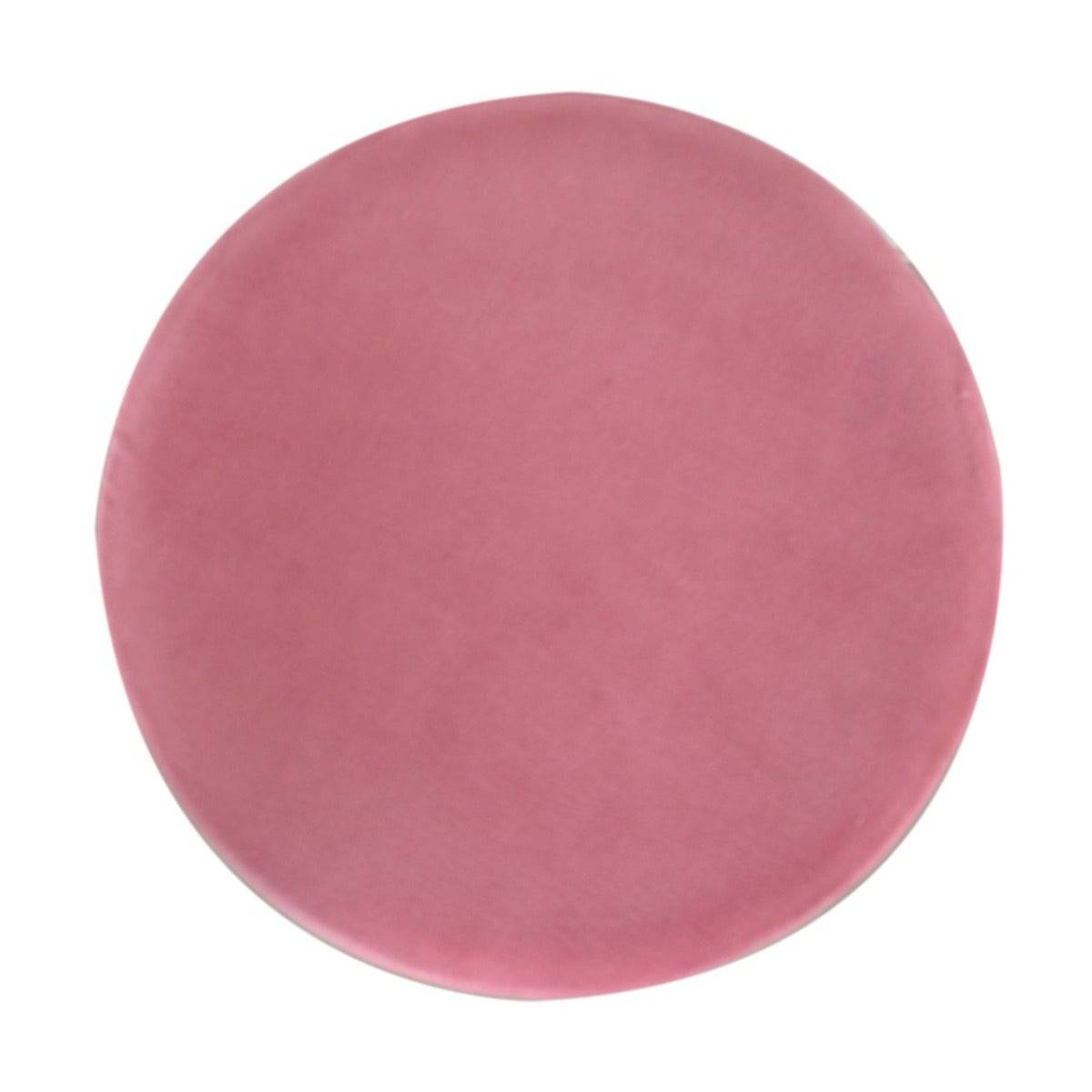 Large Pink Footstool with Gold Base - Price Crash Furniture