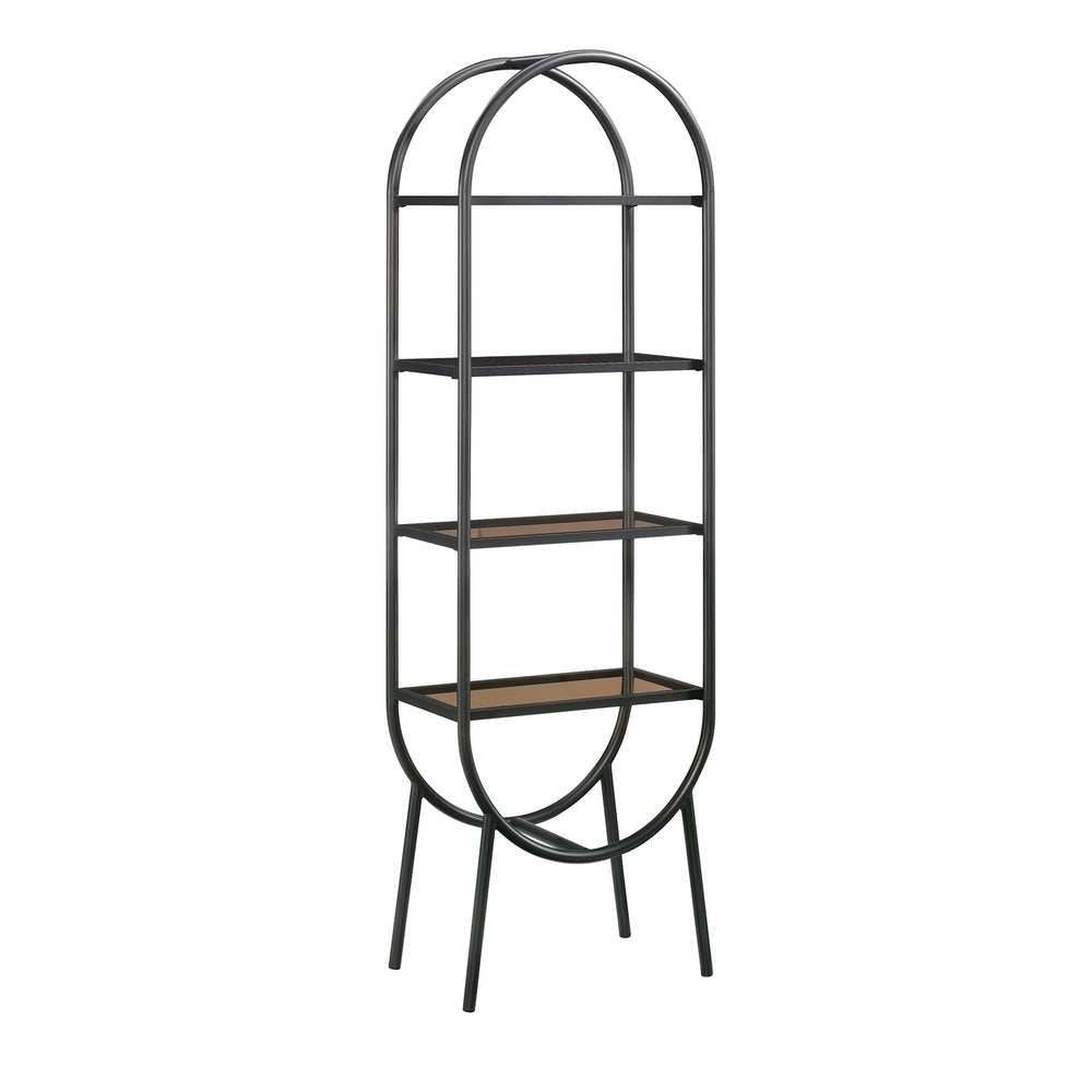 Teknik Boulevard Cafe Industrial Style Oval Bookcase - Price Crash Furniture