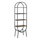 Teknik Boulevard Cafe Industrial Style Oval Bookcase - Price Crash Furniture