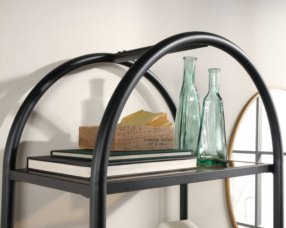 Teknik Boulevard Cafe Industrial Style Oval Bookcase - Price Crash Furniture