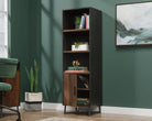 Teknik Canyon Lane Bookcase with Cupboard in Walnut and Oak - Price Crash Furniture