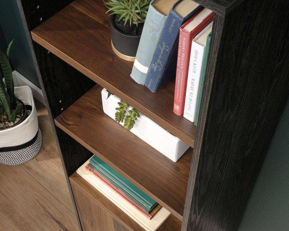 Teknik Canyon Lane Bookcase with Cupboard in Walnut and Oak - Price Crash Furniture