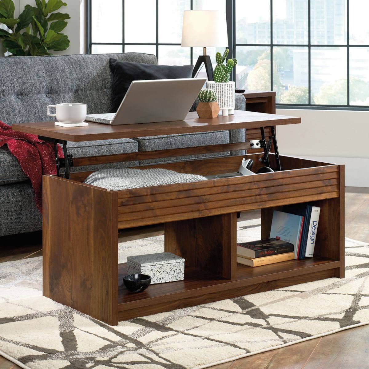 Teknik Hampstead Park Lift-Up Coffee Table / Work Table - Price Crash Furniture