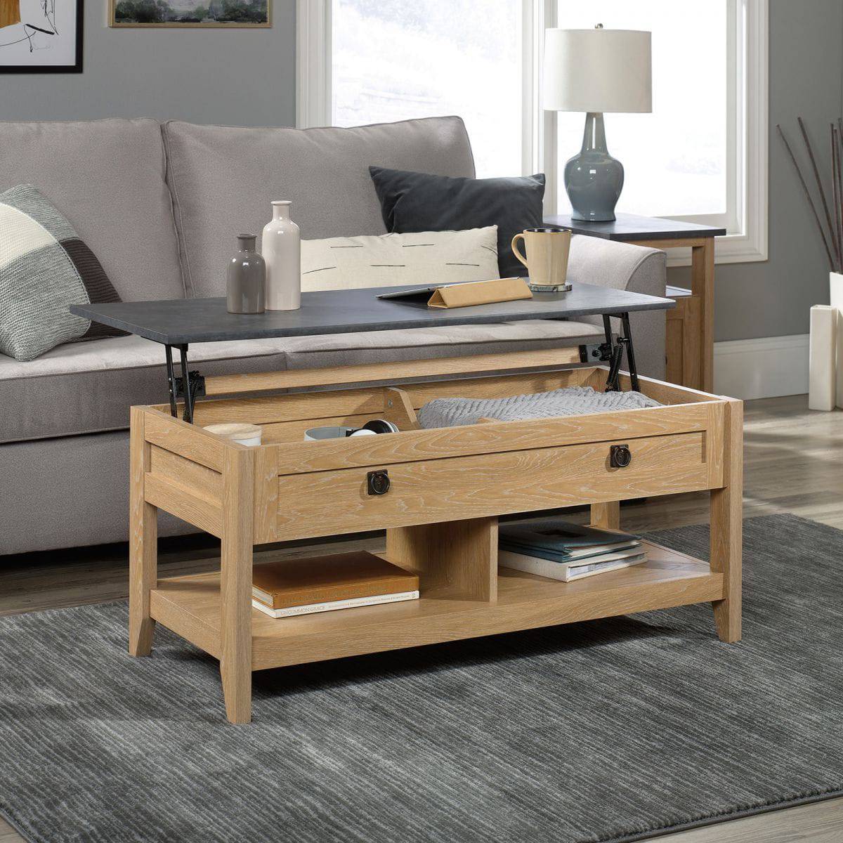 Teknik Home Study Lift-Up Coffee Table Work Table - Price Crash Furniture