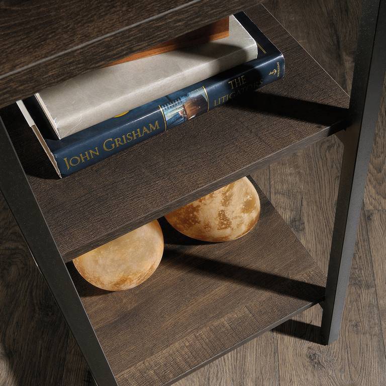 Teknik Industrial Style 2 Shelf Bookcase in Smoked Oak - Price Crash Furniture