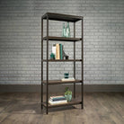 Teknik Industrial Style 4 Shelf Bookcase in Smoked Oak - Price Crash Furniture