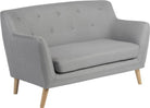 Teknik Skandi 2 Seater Sofa in Grey - Price Crash Furniture