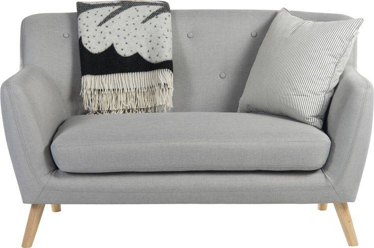 Teknik Skandi 2 Seater Sofa in Grey - Price Crash Furniture