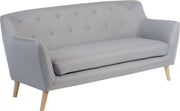 Teknik Skandi 3 Seater Sofa in Grey - Price Crash Furniture