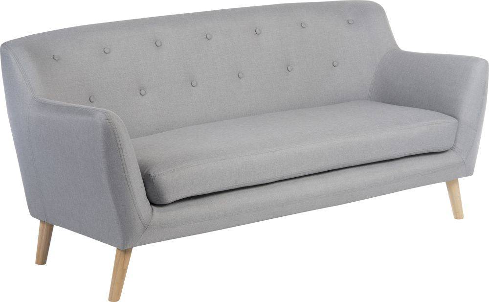 Teknik Skandi 3 Seater Sofa in Grey - Price Crash Furniture