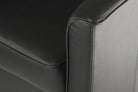 Teknik Tub Chair in Black Faux Leather - Price Crash Furniture