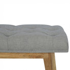 Telephone Bench With Grey Tweed Seat - Price Crash Furniture