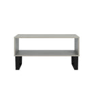 Texas - grey waxed pine industrial style open coffee table - Price Crash Furniture