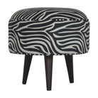 Zebra Nordic Style Footstool - Price Crash Furniture