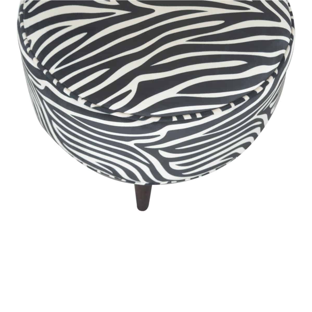 Zebra Nordic Style Footstool - Price Crash Furniture