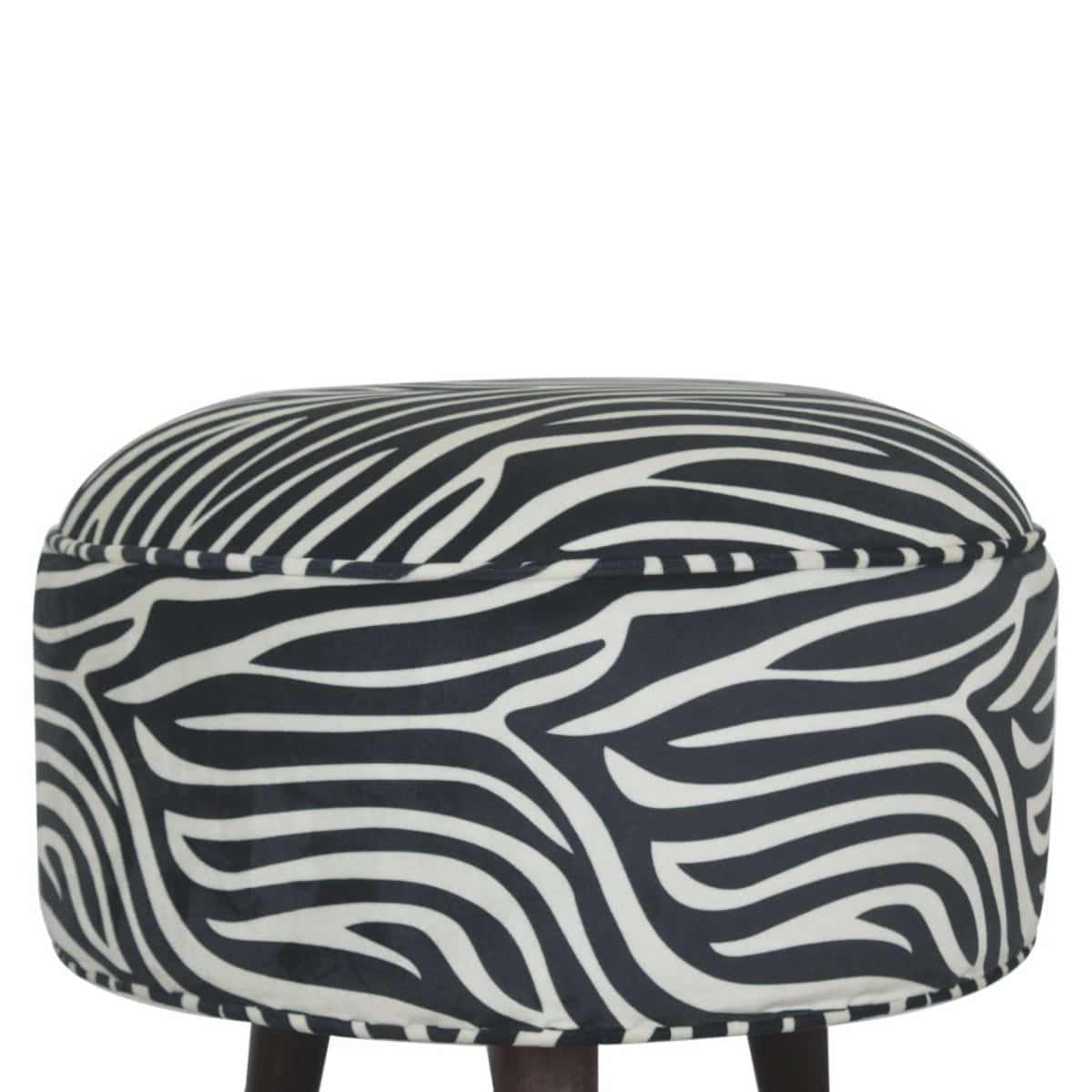 Zebra Nordic Style Footstool - Price Crash Furniture