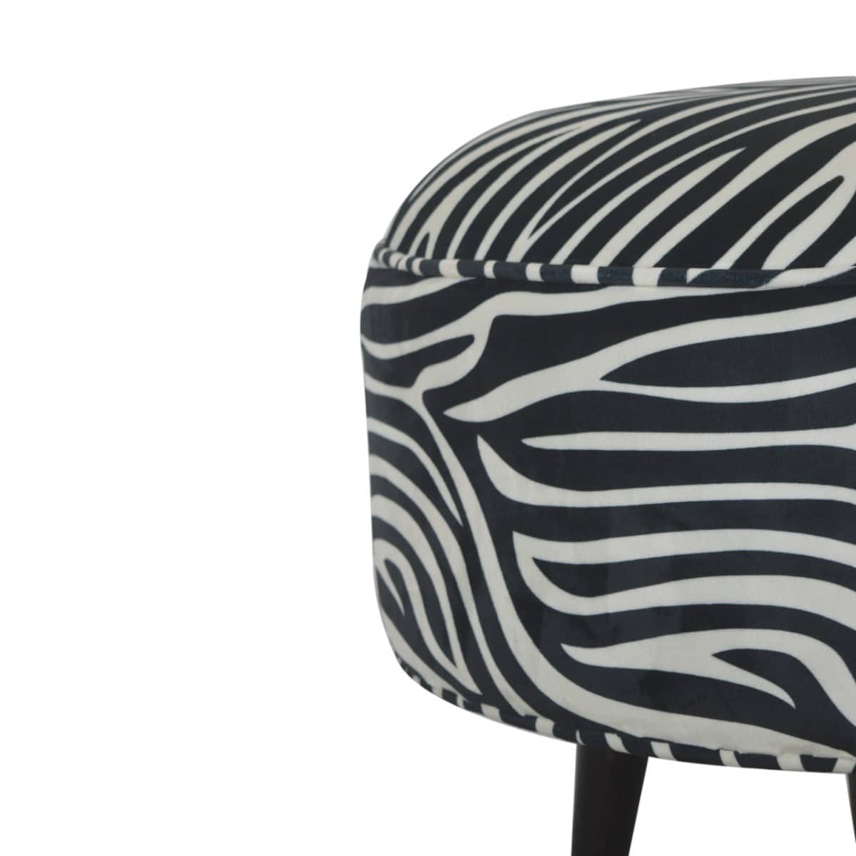 Zebra Nordic Style Footstool - Price Crash Furniture