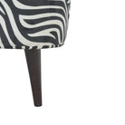 Zebra Nordic Style Footstool - Price Crash Furniture