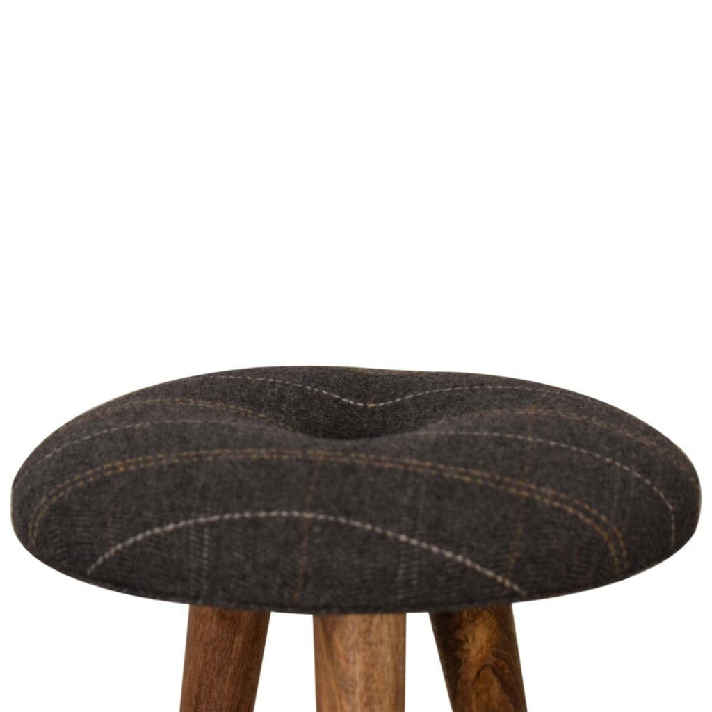 Tweed Pattern Footstool - Price Crash Furniture