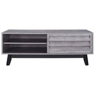 Vaughn Coffee Table with Sliding Doors in Grey Oak by Dorel - Price Crash Furniture