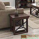 Wildwood Rustic End Table in Espresso by Dorel - Price Crash Furniture