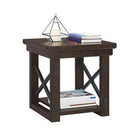 Wildwood Rustic End Table in Espresso by Dorel - Price Crash Furniture