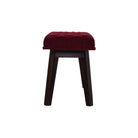 Wine Red Velvet Hallway Bench - Price Crash Furniture