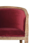 Wine Red Velvet Occasional Chair - Price Crash Furniture