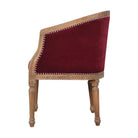 Wine Red Velvet Occasional Chair - Price Crash Furniture