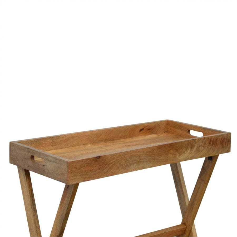 Wooden Buttler Tray With Foldabale Legs - Price Crash Furniture