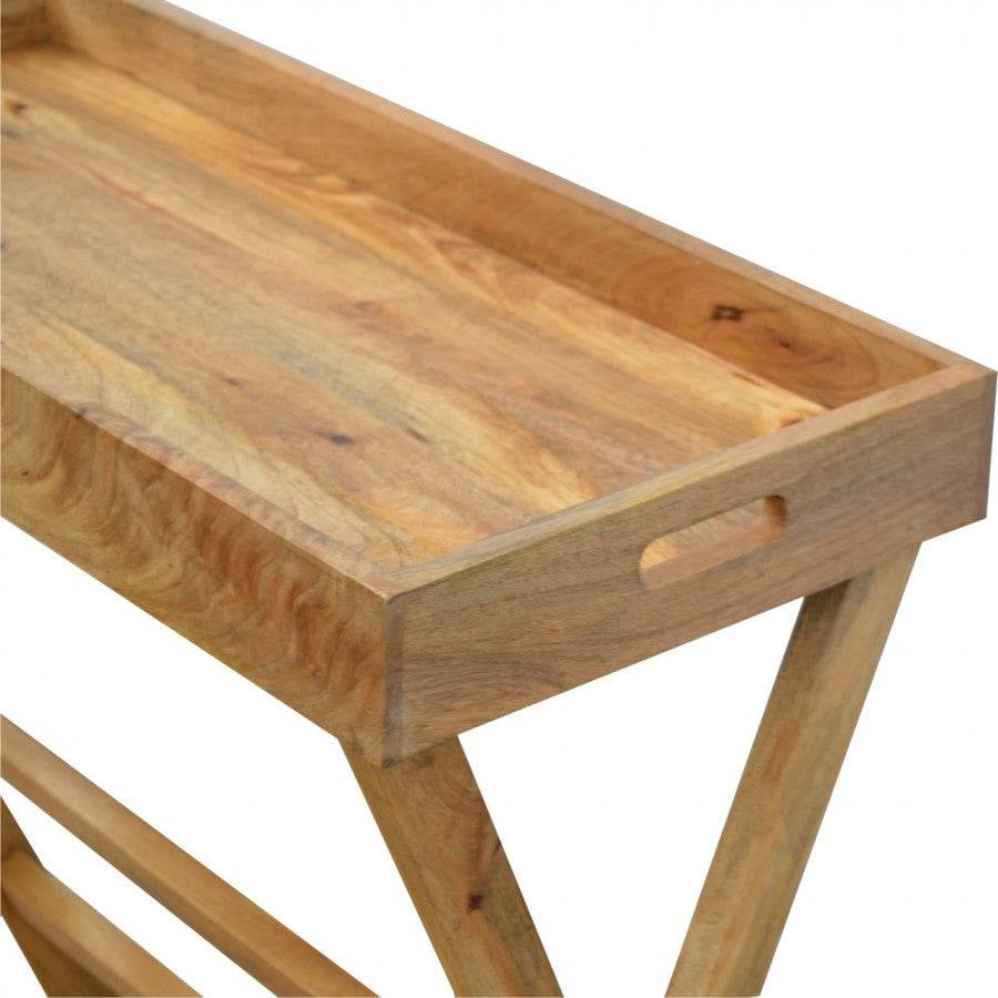 Wooden Buttler Tray With Foldabale Legs - Price Crash Furniture