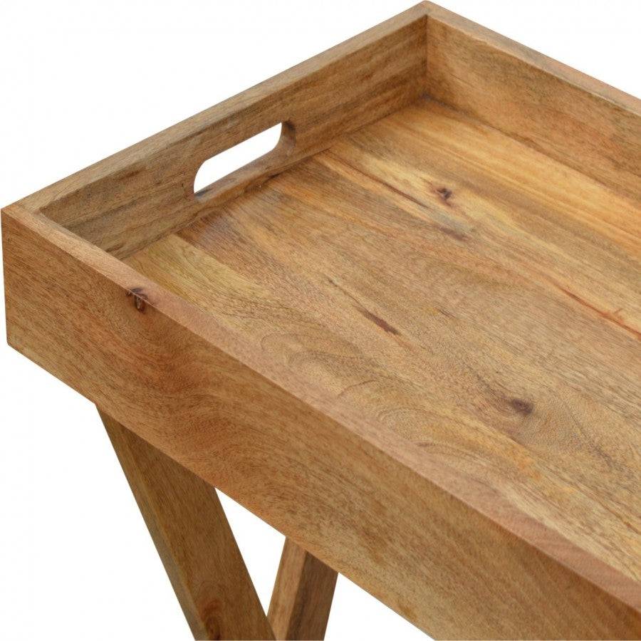 Wooden Buttler Tray With Foldabale Legs - Price Crash Furniture