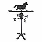 Cast Iron Freestanding Large Weather Vane, Horse Design - Price Crash Furniture