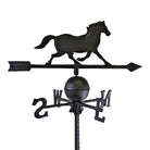 Cast Iron Freestanding Large Weather Vane, Horse Design - Price Crash Furniture