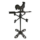 Cast Iron Freestanding Small Weather Vane, Rooster Design - Price Crash Furniture