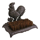 Cast Iron Garden Boot Brush, Cockerel Design - Price Crash Furniture