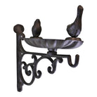 Cast Iron Hanging Basket Wall Bracket With Bird Feeder - Price Crash Furniture