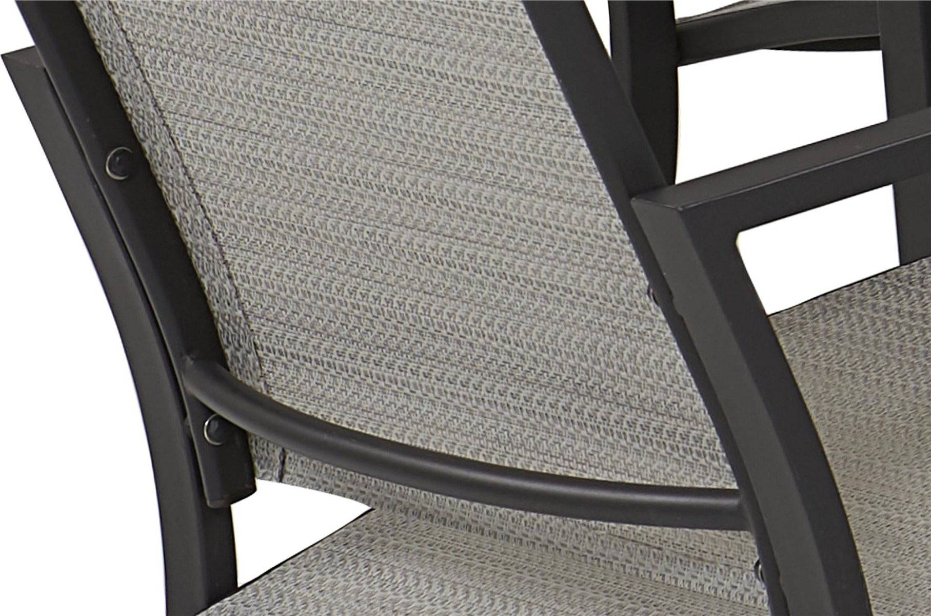 Cosco Capitol Hill 7 Piece Outdoor Dining Set in Grey: 6 chairs + Table - Price Crash Furniture