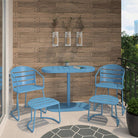 Cosco Metro Retro 5 Piece Bistro Set in Turquoise, INTELLIFIT - Price Crash Furniture