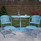 Cosco Metro Retro 5 Piece Bistro Set in Turquoise, INTELLIFIT - Price Crash Furniture