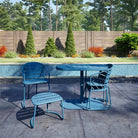 Cosco Metro Retro 5 Piece Bistro Set in Turquoise, INTELLIFIT - Price Crash Furniture