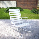 Novogratz Roberta Rocker Chair for Garden + Conservatory, White - Price Crash Furniture